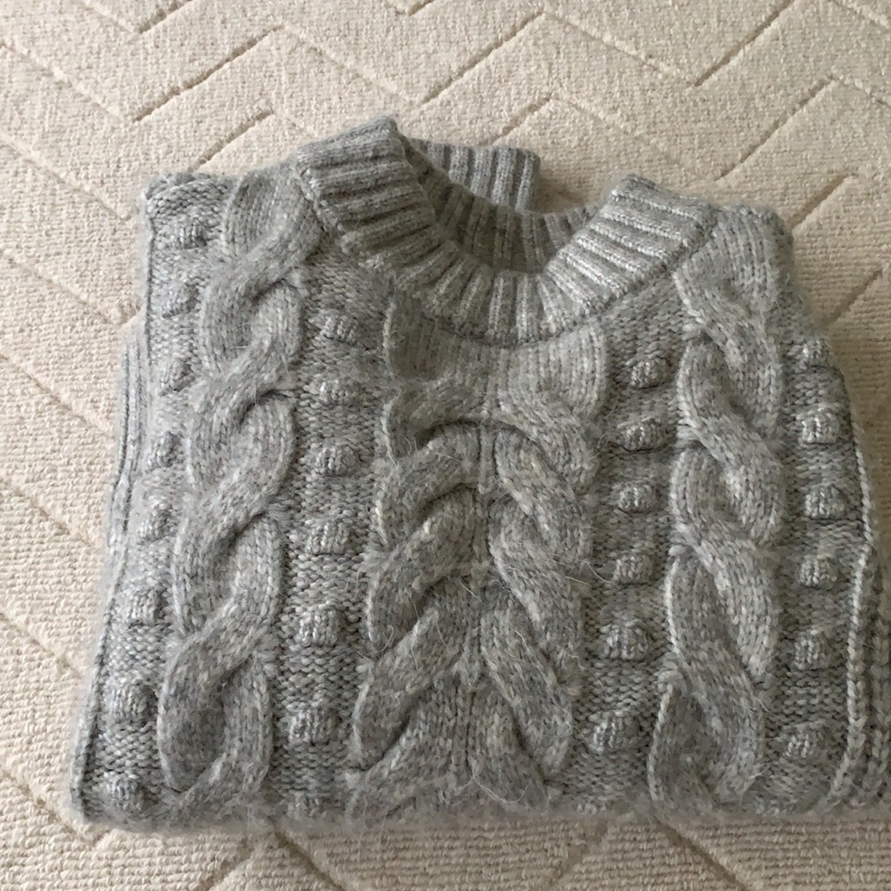 Chunky cable knit sweater